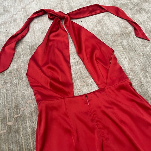 XS Dynamite Satin Halter Dress - Picture 9 of 10
